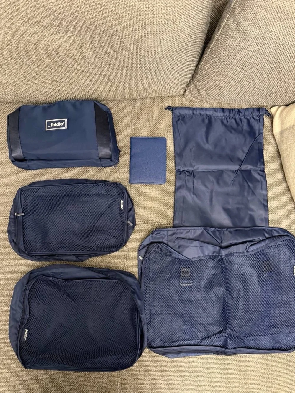 Navy Men's Travel Tote Bag